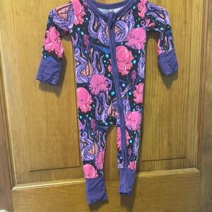 Bamboo Octopus baby sleeper size NB